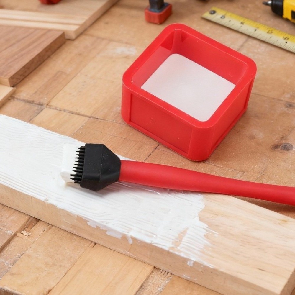 Woodworking Box - Silicone Glue Brush with Sealable Lid