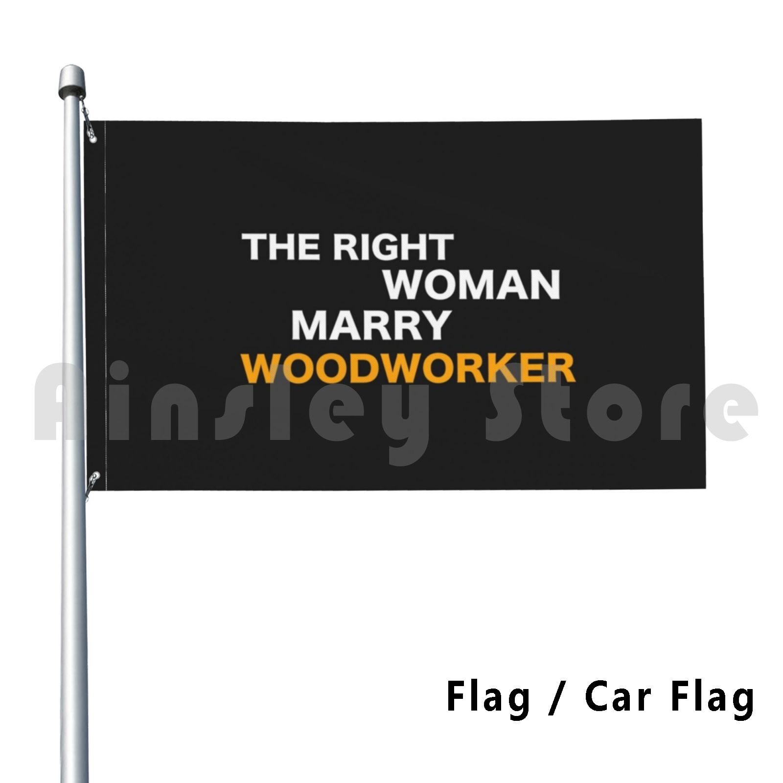 Woodworking Definition - Woodworker With Passion Flag Car Flag