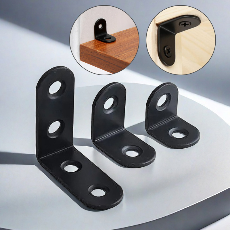 Woodworking Joints - 12Pcs L Bracket Straight Angle Support,