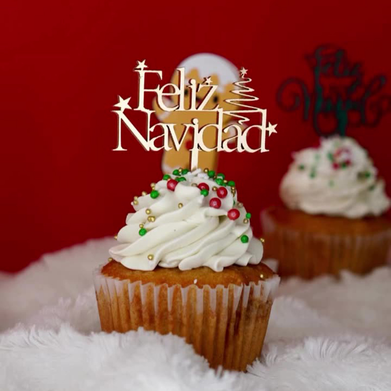 Spanish Festive Printed Wooden - Woodworking Xmas Decorations review and price