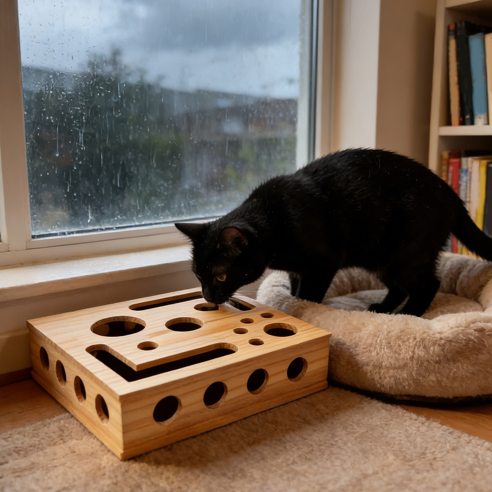 Cat Nail File Enrichment Box W - Woodworking Magazine review and price