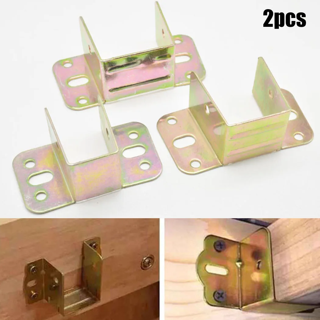 2pcs U Shaped Metal Bed Bracke - Woodworking Joint Types review and price