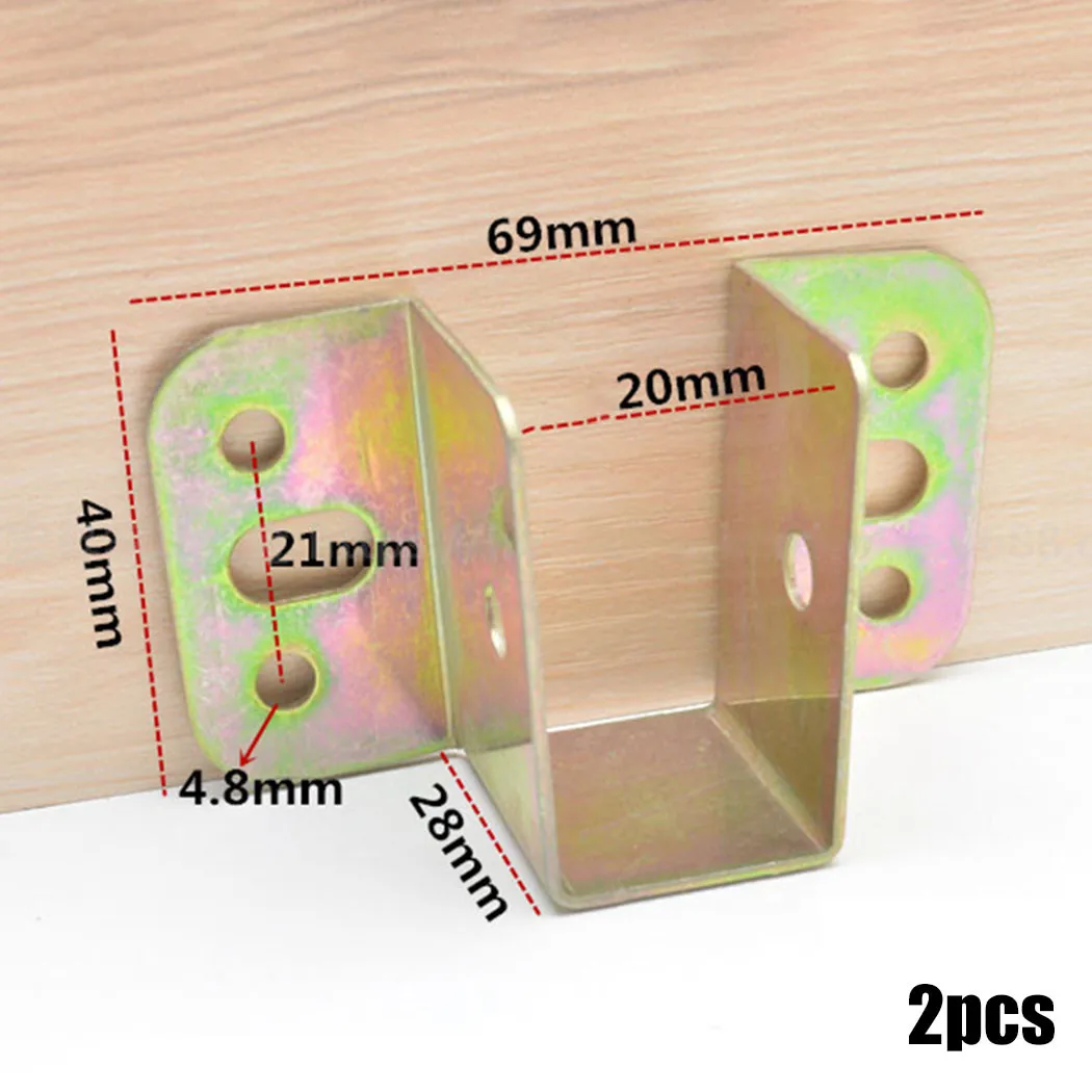 2pcs U Shaped Metal Bed Bracke - Woodworking Joint Types review and price