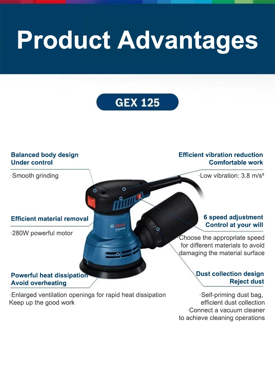 Bosch GEX125 280W Multifunctio - Woodworking Machine review and price