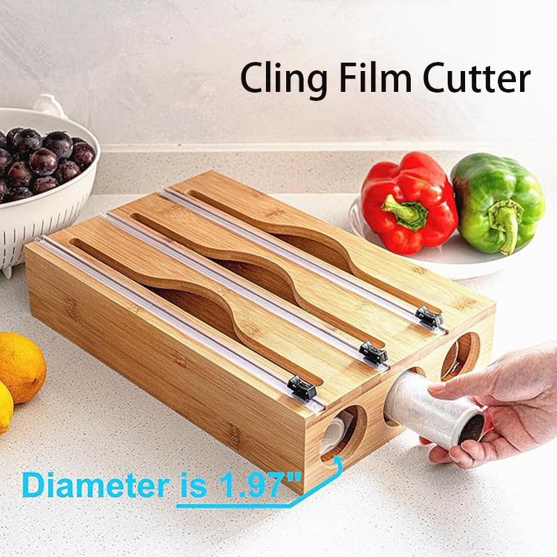 3 In 1 Bamboo Foil Cling Film  - Woodworking Box review and price