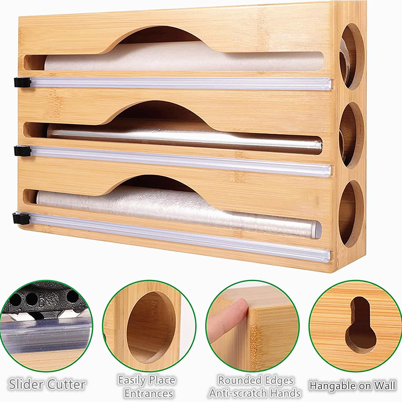 3 In 1 Bamboo Foil Cling Film  - Woodworking Box review and price