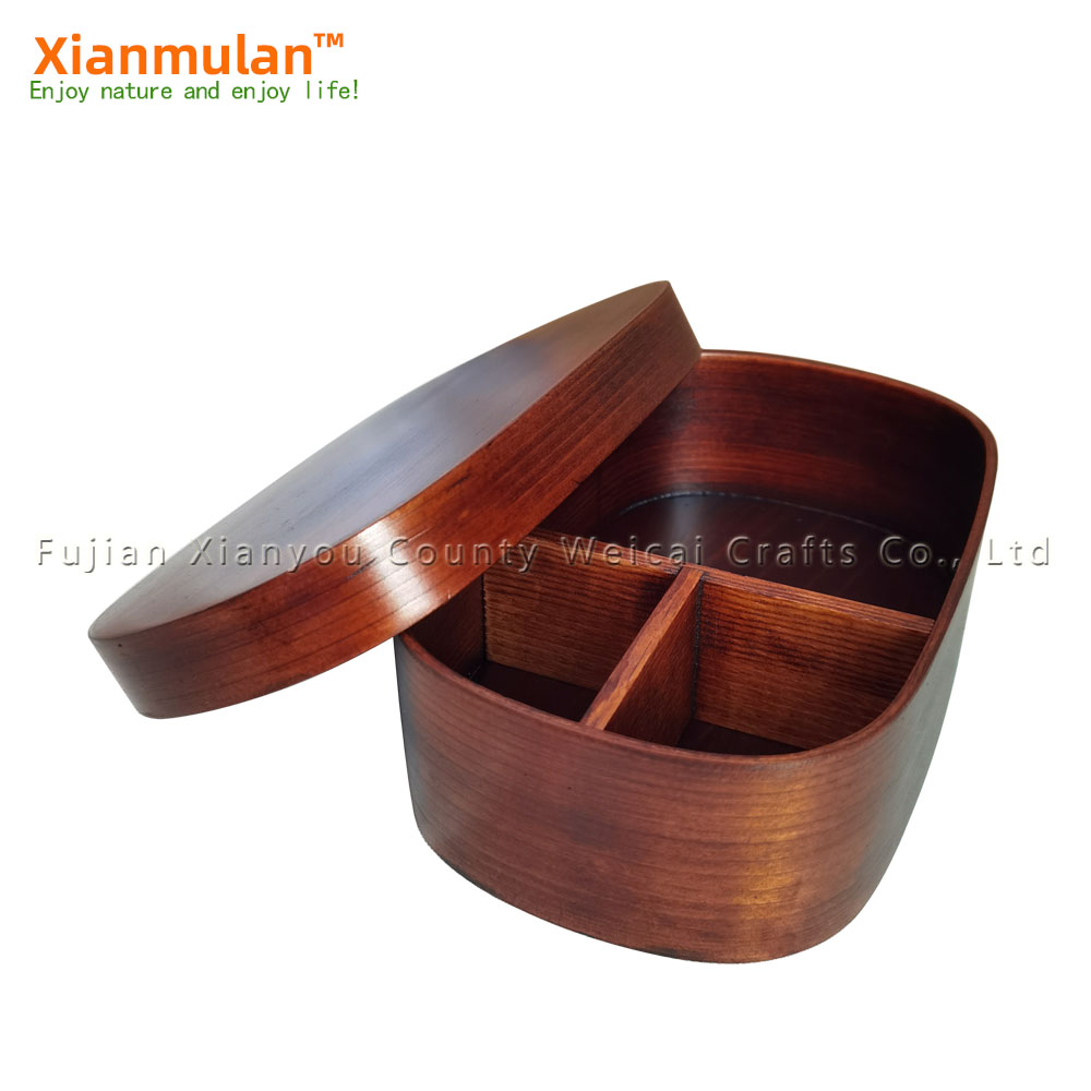 Natural Wooden Bento Box Squar - Woodworking Box review and price