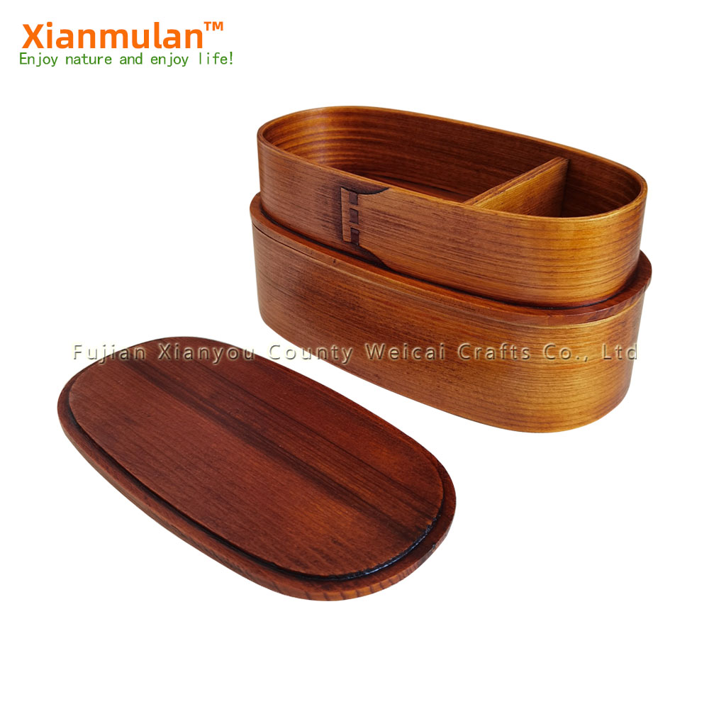 Natural Wooden Bento Box Squar - Woodworking Box review and price