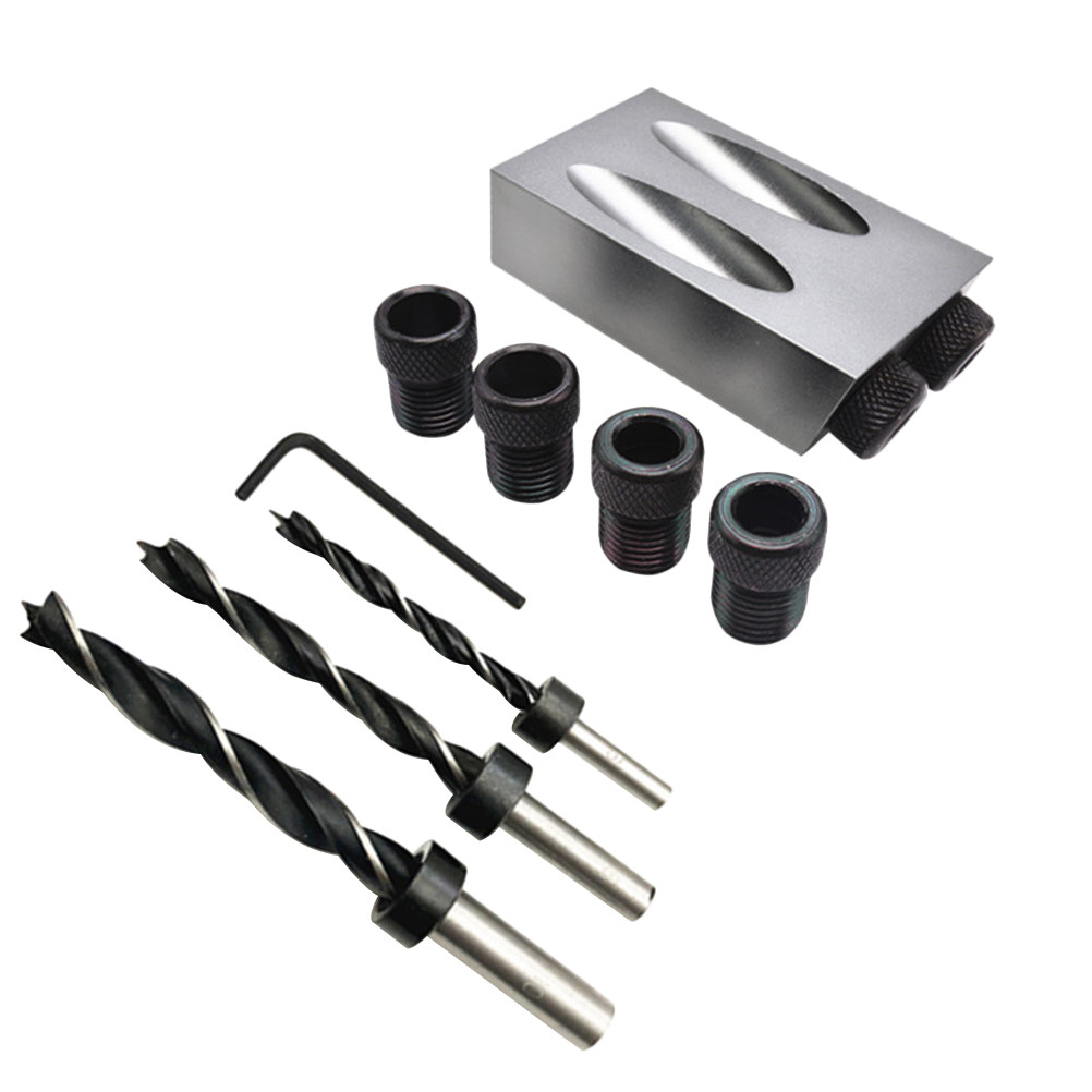 34pcs Oblique Hole Drill Set 1 - Woodworking Joints review and price