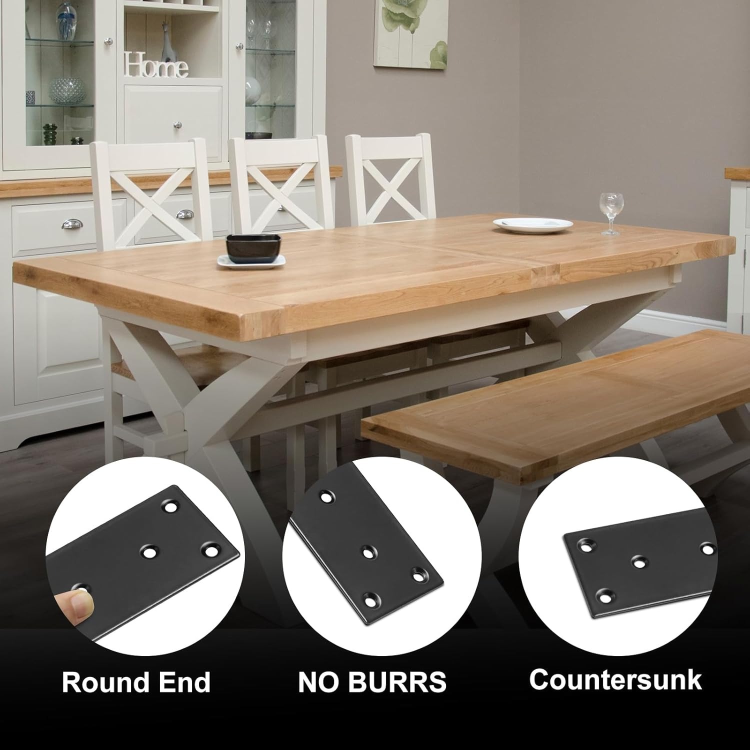 Flat Straight Brace Bracket, B - Woodworking X Brace review and price