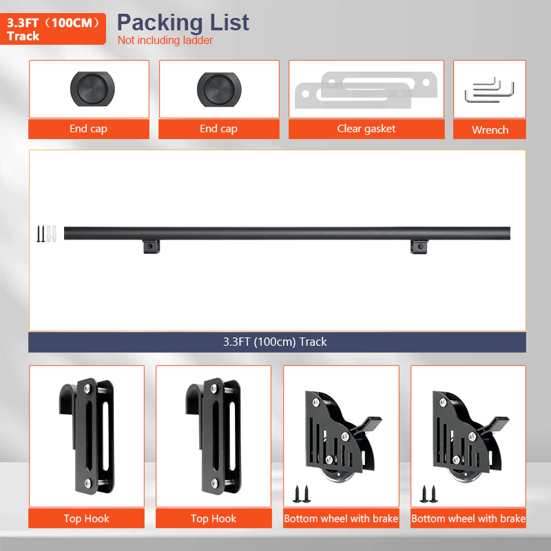 Rolling Library Ladder Hardwar - Woodworking Lofts review and price