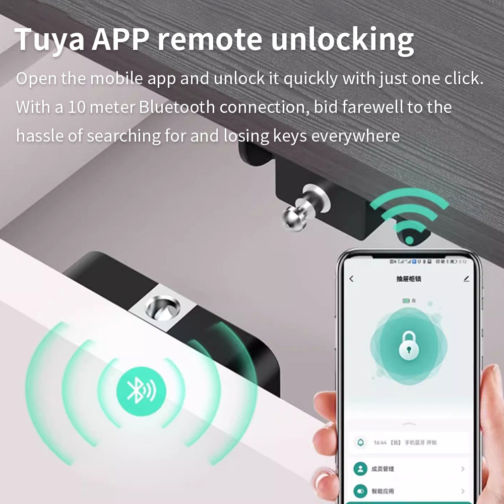 Tuya Hidden Cabinet Lock RFID  - Woodworking Box review and price